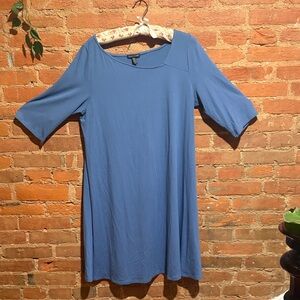 Eileen Fisher Classic Blue Knit Top